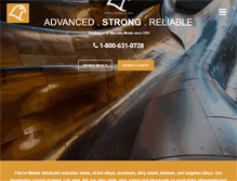 Tablet Screenshot of falcon-metals.com